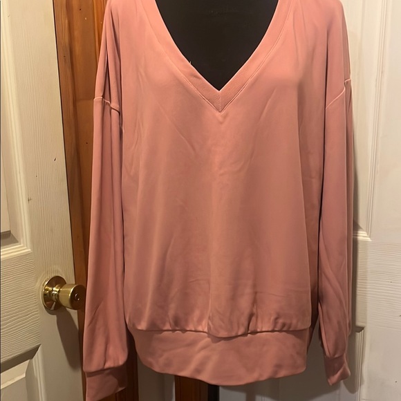 HALARA Sweaters - HALARA Pink V-Neck Sweater